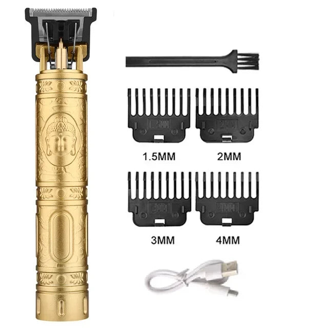 Vintage USB Fast Charging Cordless Hair Clipper Trimmer Portable Electric Shaver Professional Barber Hair Cutting Machine